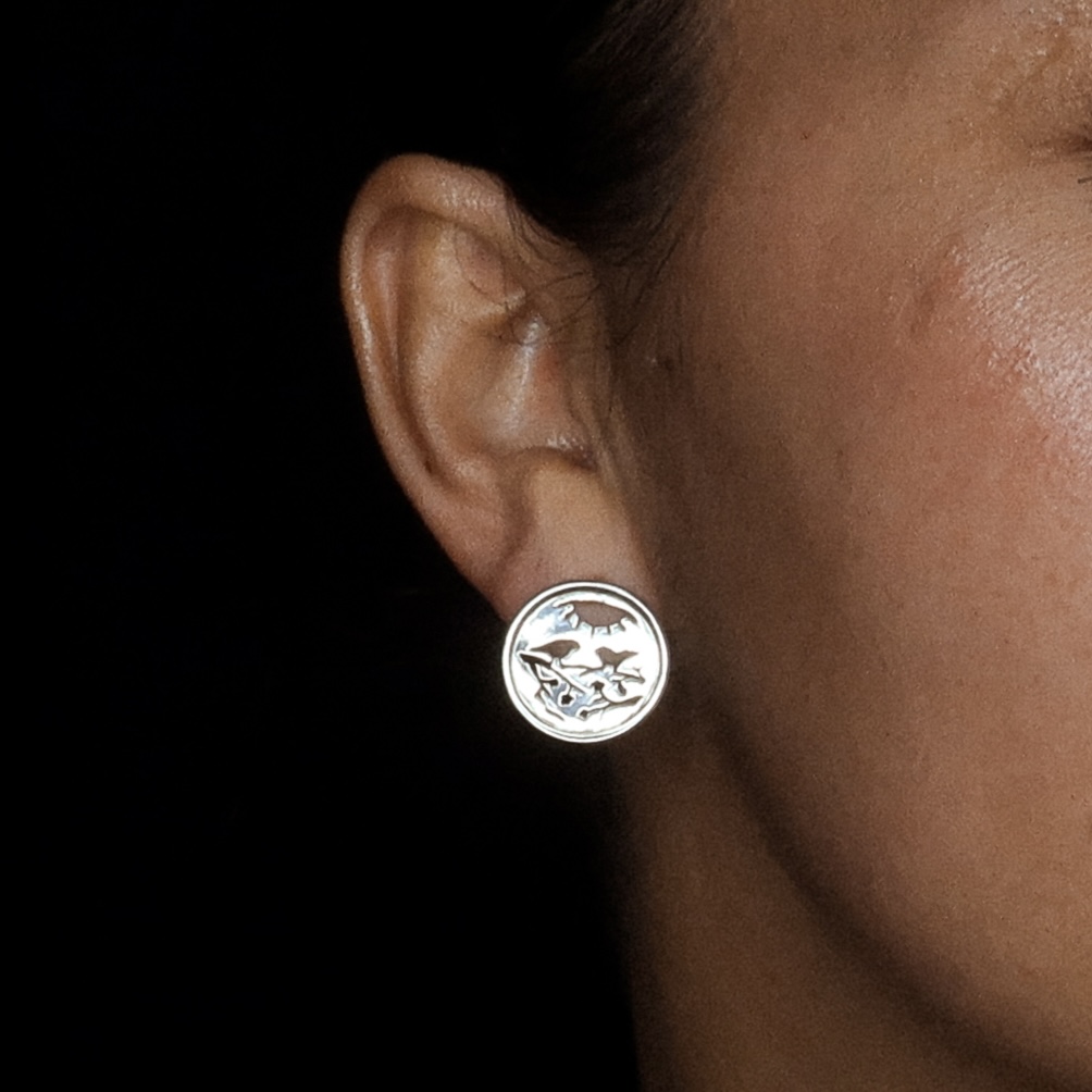 boucles d'oreilles argent fusionnel
