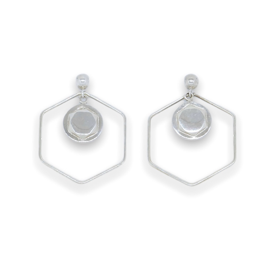 boucles d'oreilles france argent fond blanc