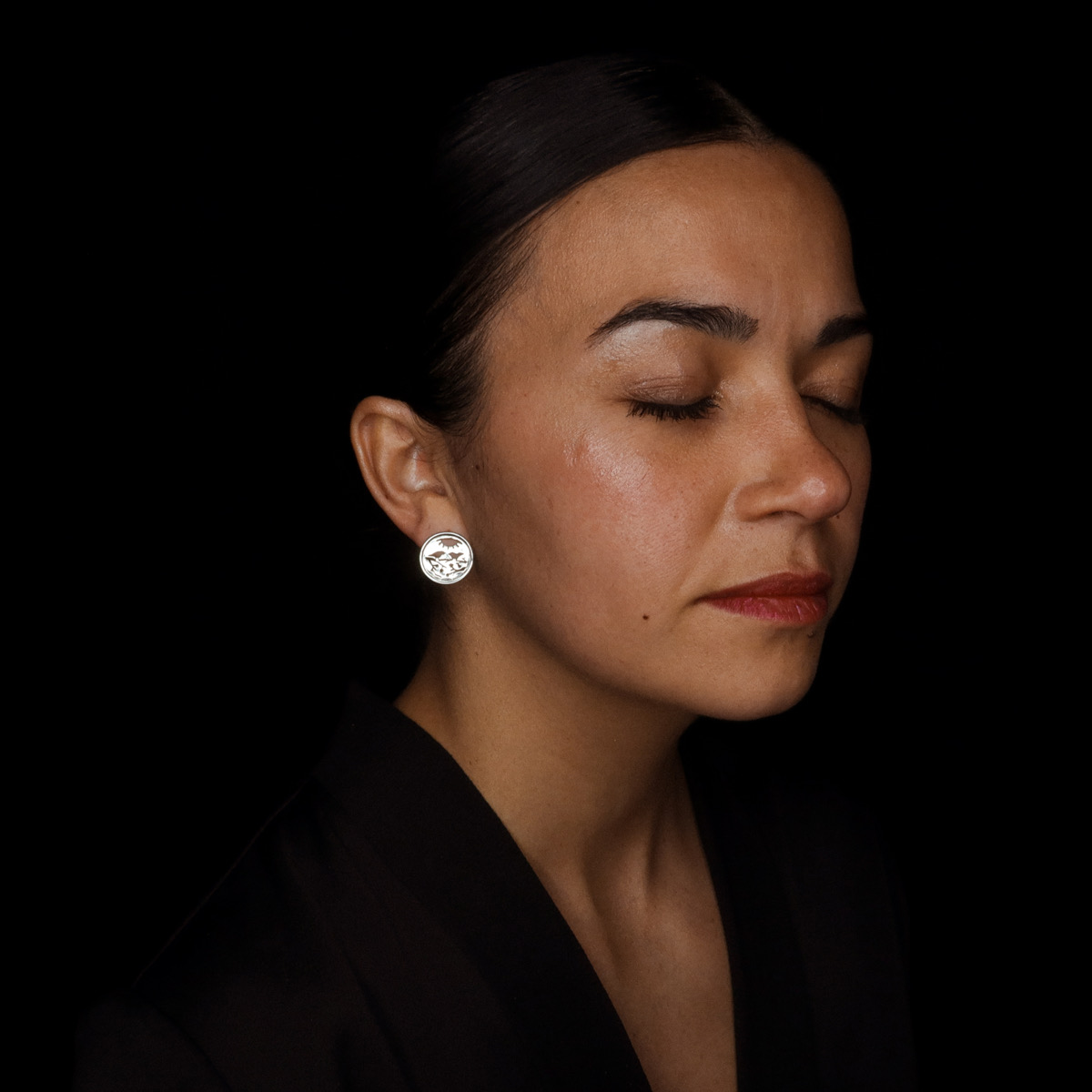 boucles d'oreilles fusionnel