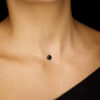 collier agate noire