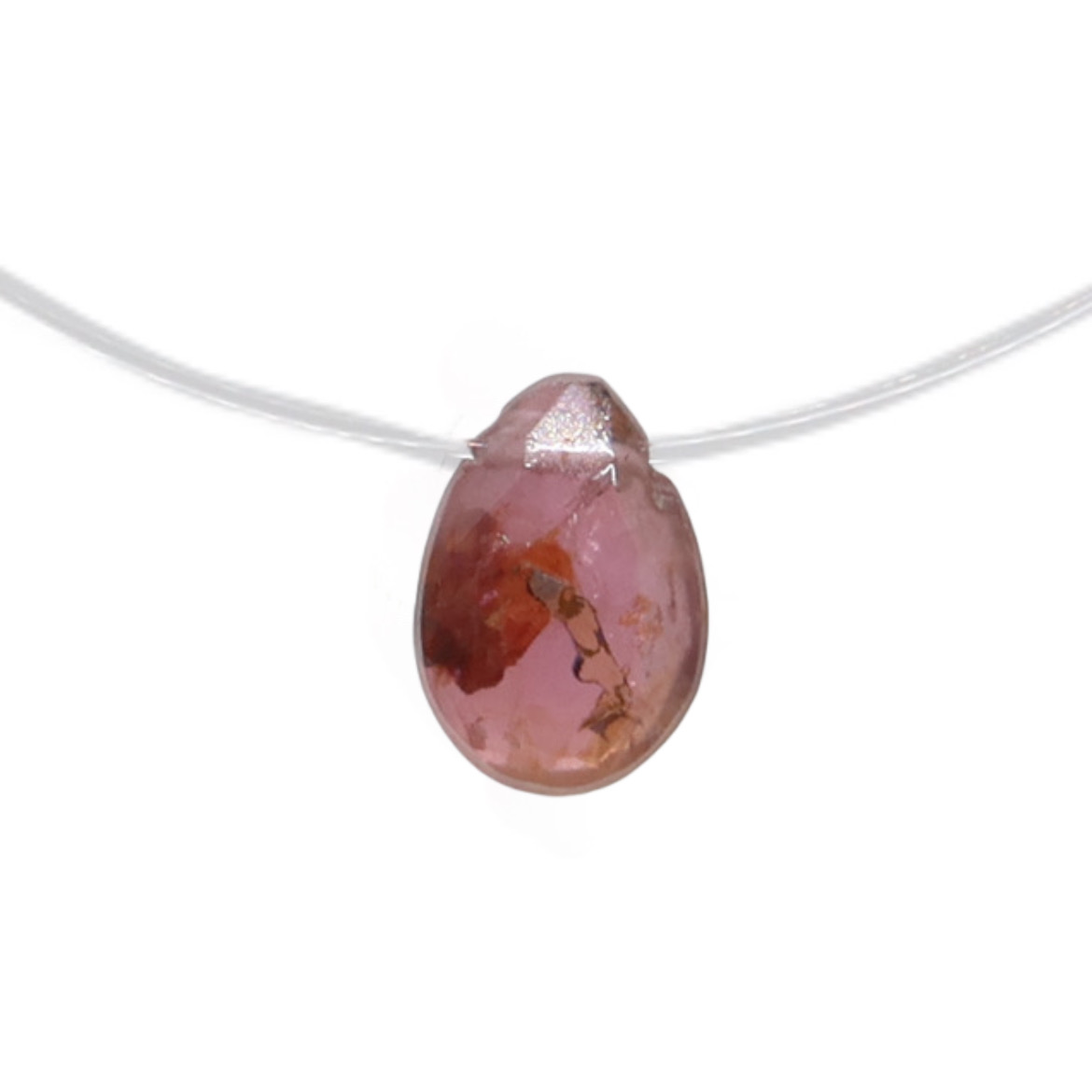 collier goutte tourmaline 120 argent jsp