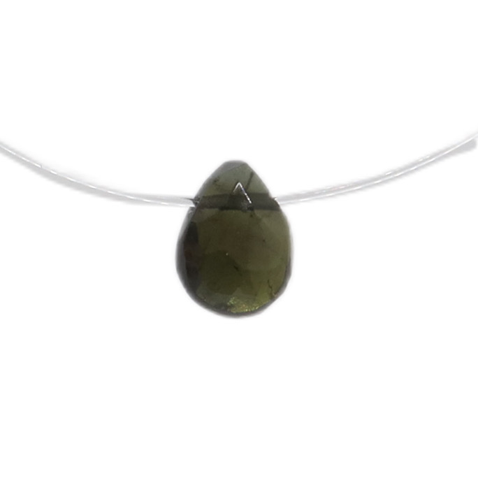 collier goutte tourmaline 13 argent jsp