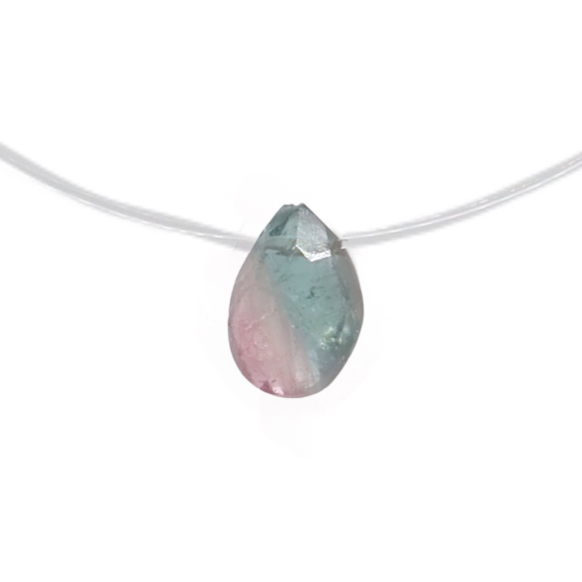 collier goutte tourmaline 27 argent jsp