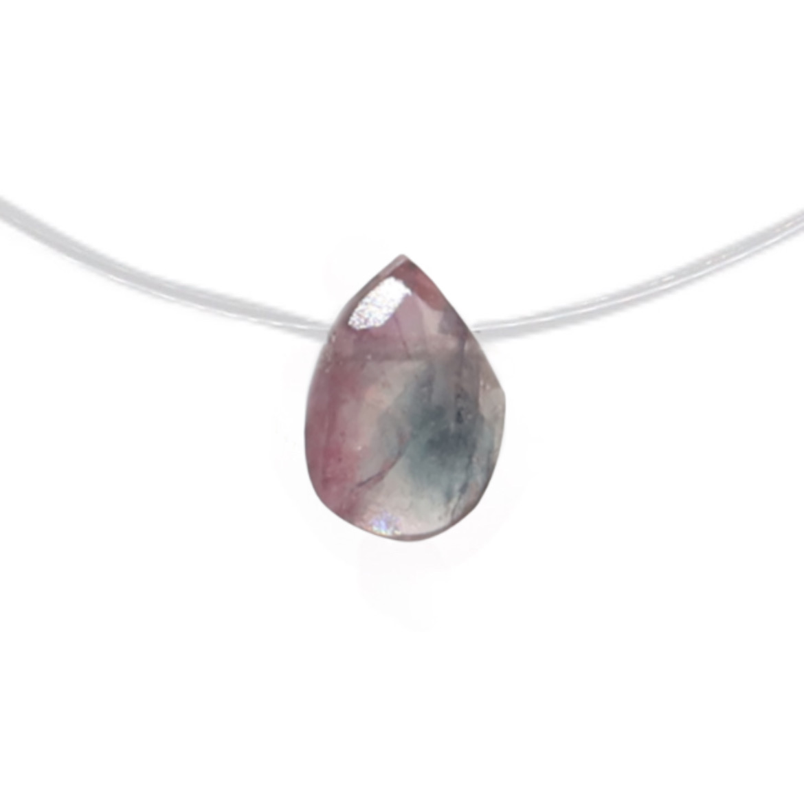 collier goutte tourmaline 28 argent jsp