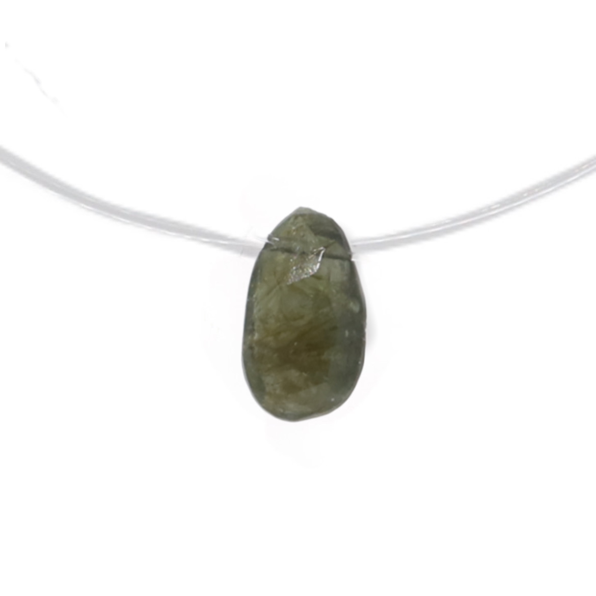 collier goutte tourmaline 38 argent jsp