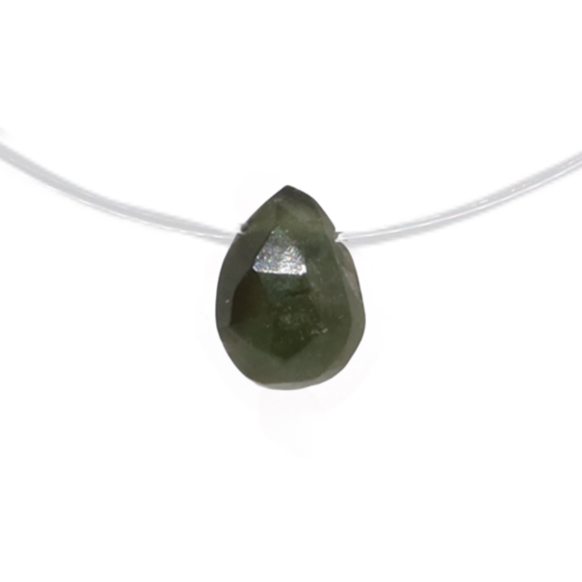 collier goutte tourmaline 41 argent jsp