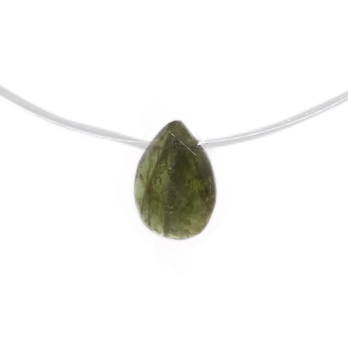 collier goutte tourmaline 42 argent jsp