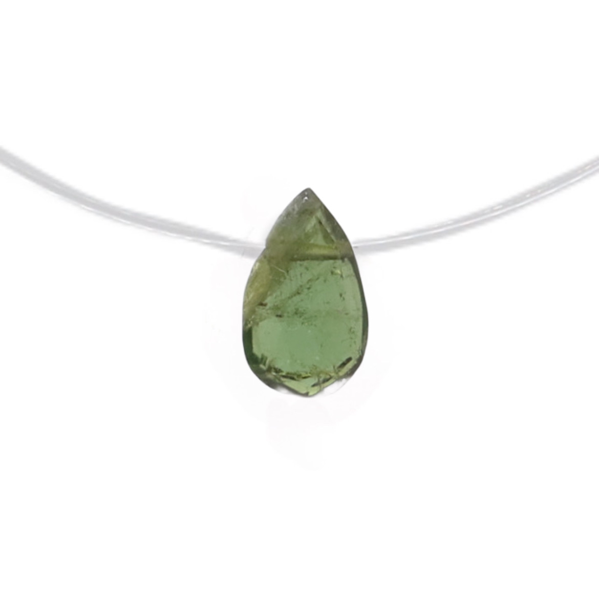 collier goutte tourmaline 46 argent jsp