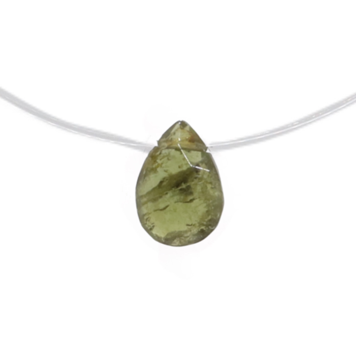 collier goutte tourmaline 47 argent jsp